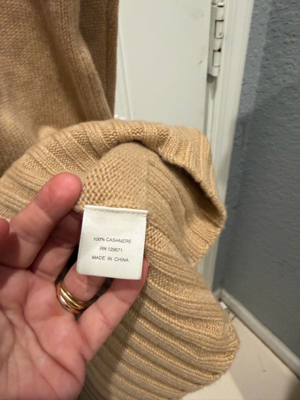 Naked Cashmere Gianna Mini Dress Camel Turtleneck Sz M — image 5 of 5